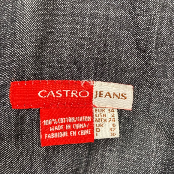 Castro Demin Overall Dress Size 2 - Picture 12 of 12